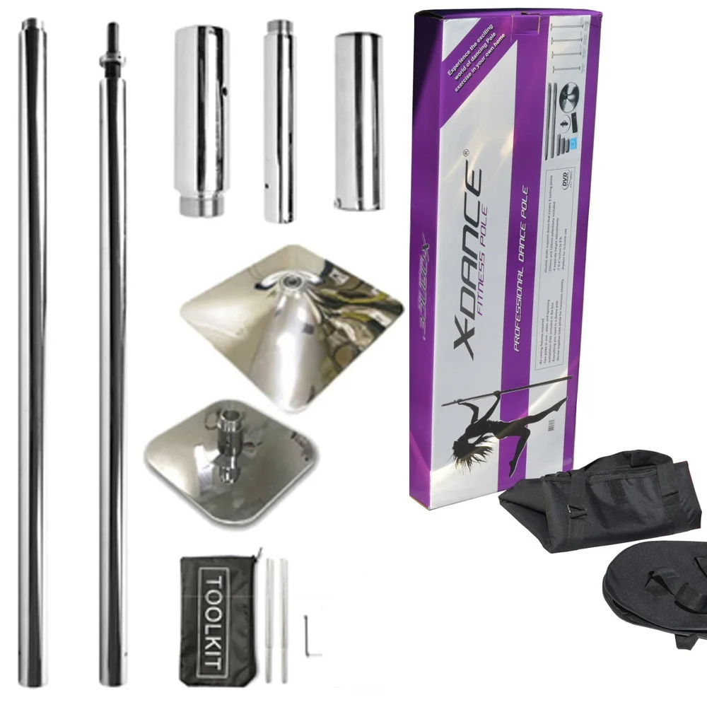 

Dancing Pole Stripper Pole Dance Kit Silver, Portable