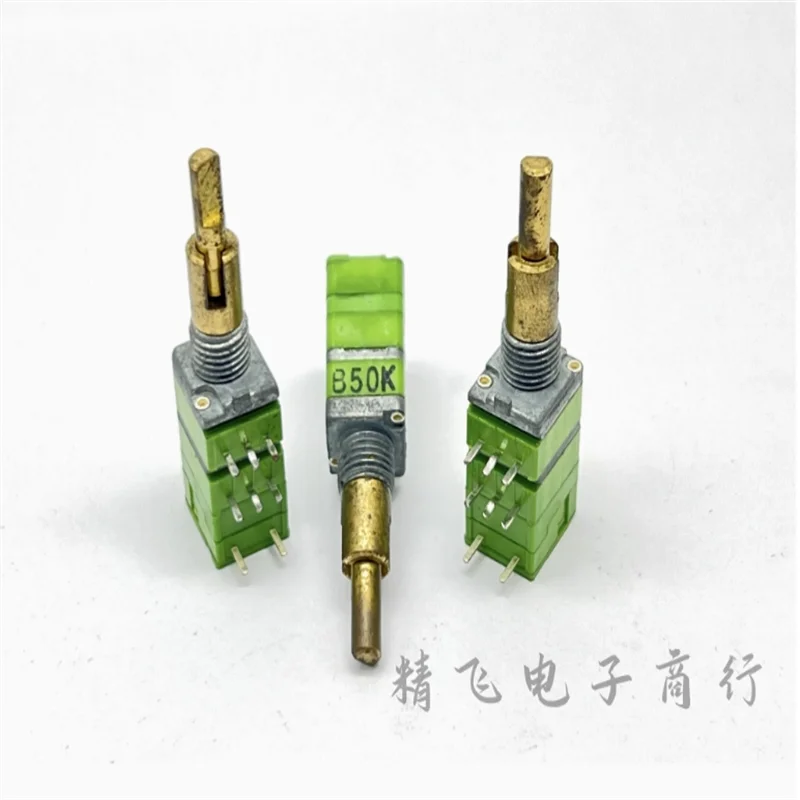 1 PCS Taiwan ALPHA RD912DS-20 precision dual adjustable potentiometer with switch B50K/B100K, shaft length 20MM