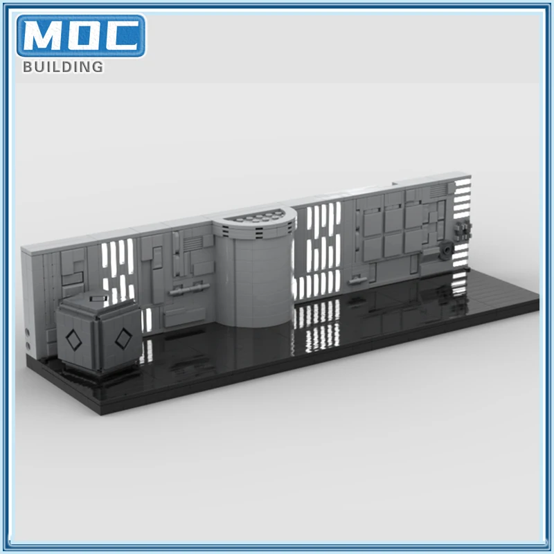 Space Wars Modular Corridor System Building Block Assembly Model DIY MOC Movie Collection Series Toy Gift