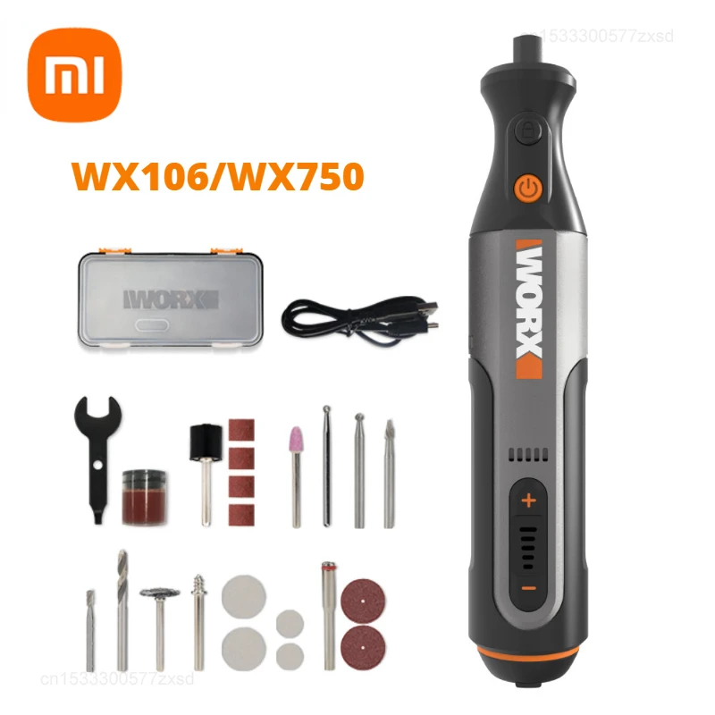 

Вращающийся инструмент Xiaomi Worx WX106/750, беспроводная гравировальная шлифовальная полировальная машина, электрическая дрель с переменной скоростью, электроинструмент для ремонта