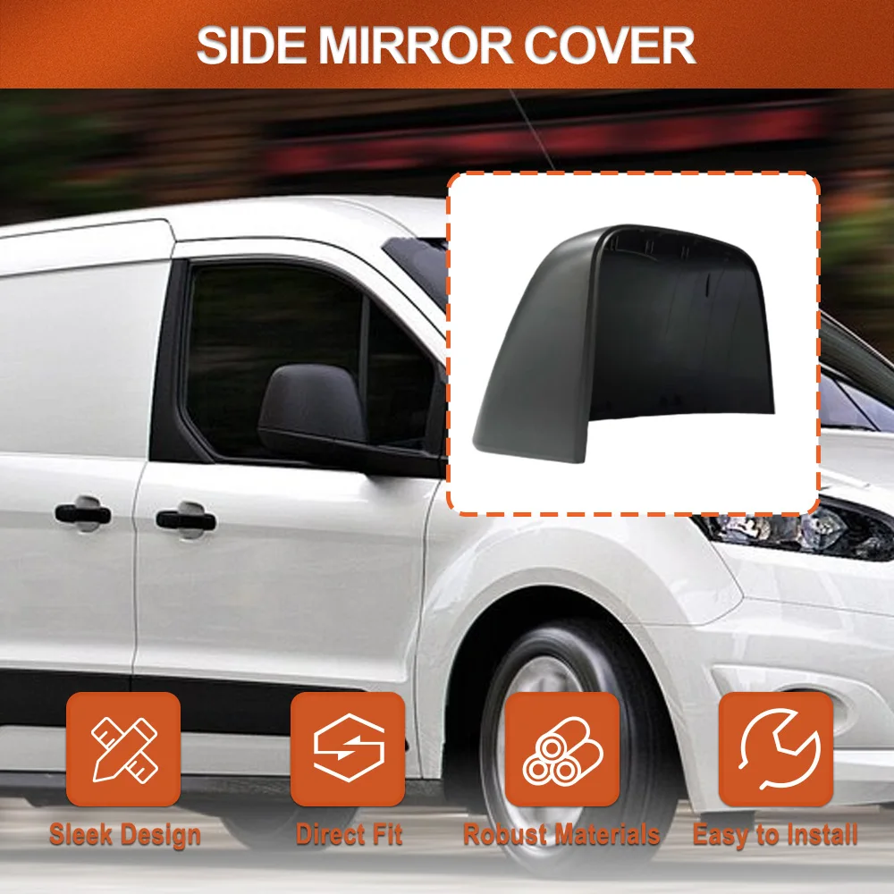 

Car Left / Right Side Rearview Mirror Cover Cap Decorative Shell for Ford Transit Connect 2014 2015 2016 2017 2018