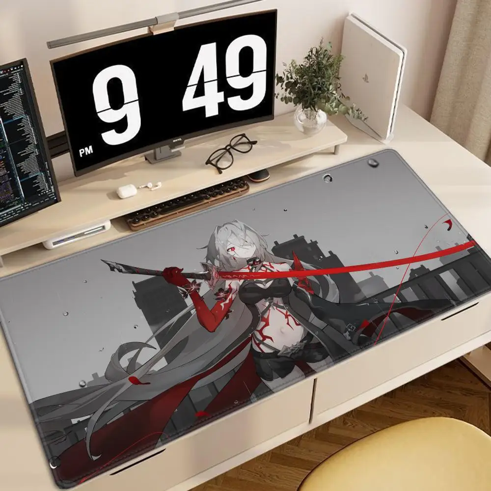 

Hot Cool Acheron Fashion Game Genshin Impact Mouse Pad Non-Slip kawaii Rubber Edge Office locking Game play mats for notebook PC