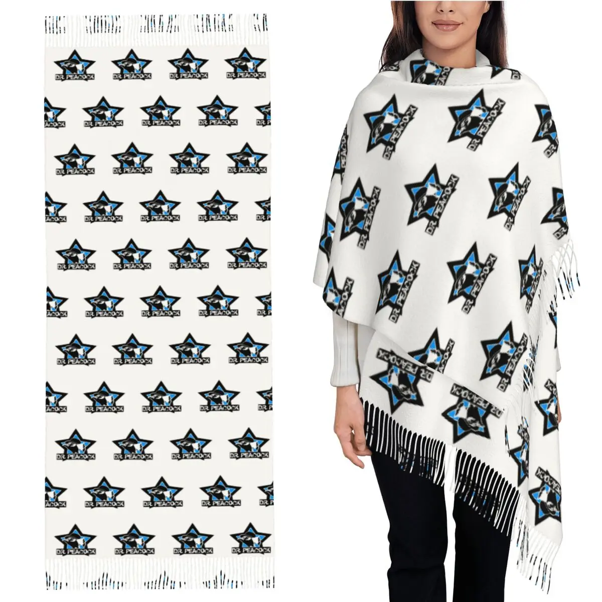 

Dr. Peacock Scarf Tassel Scarves for Women Soft Warm Shawls and Wraps Large Fall Winter Shawl Wrap