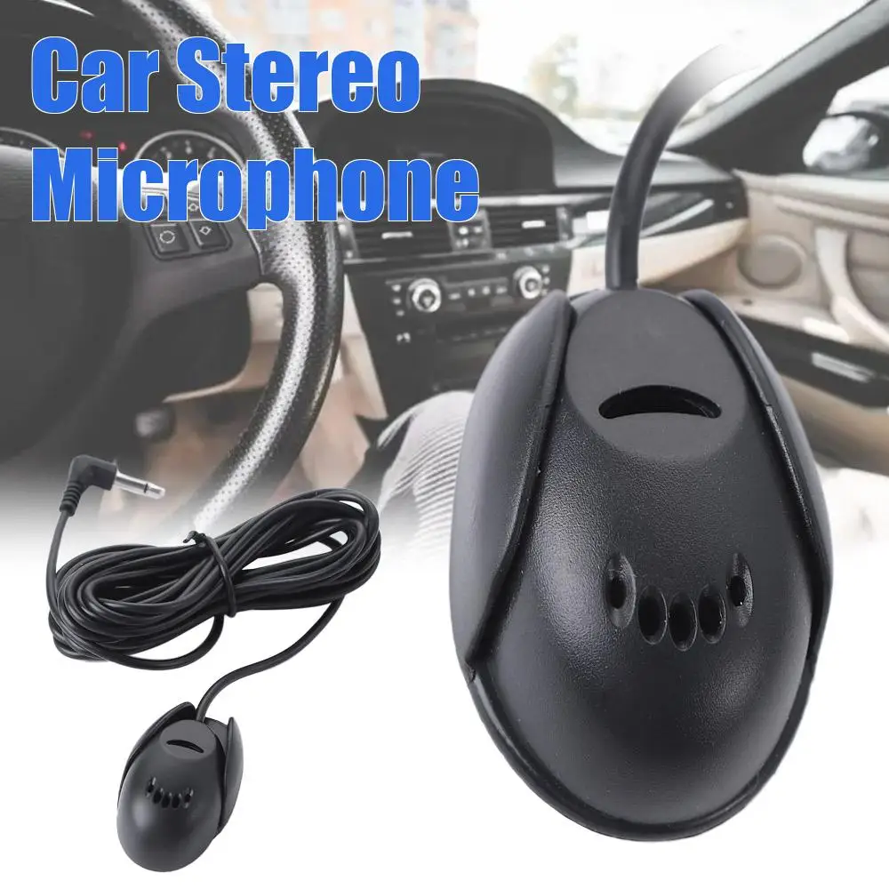 Microfono esterno spina Standard da 3.5mm tipo di pasta cablata microfono Audio per auto strumento di chiamata vivavoce Bluetooth