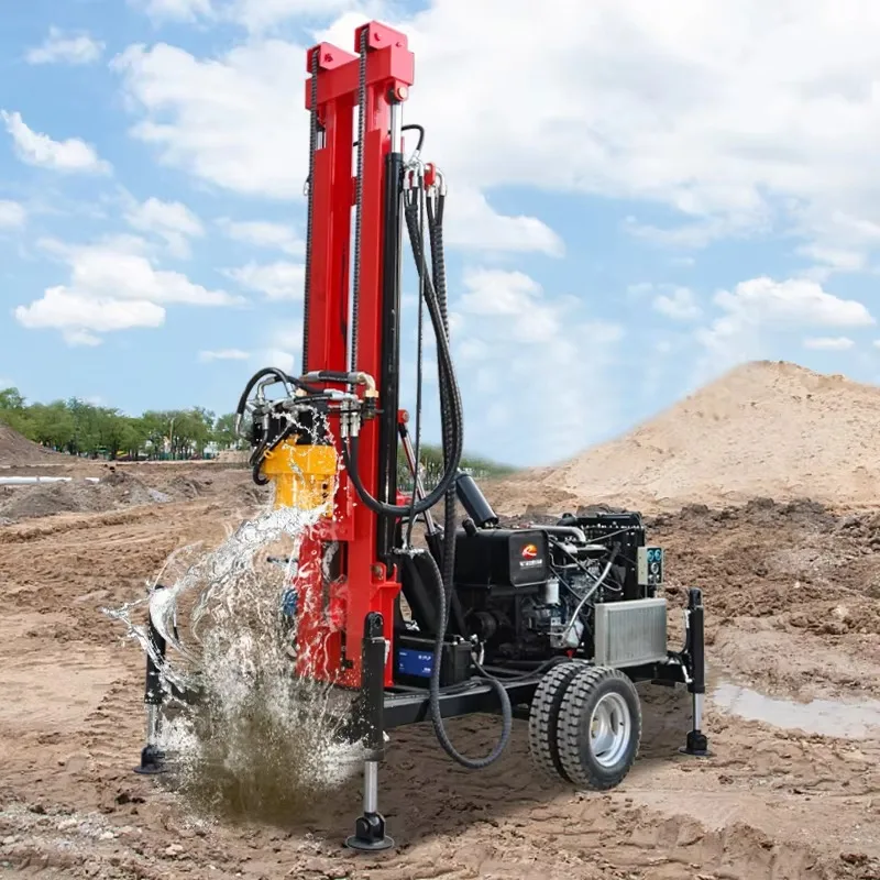 Fully Automatic Drilling Rig Portable 150m Diesel Water Well Drilling Rig Large Caliber Hydraulic Well Water Drilling Machine