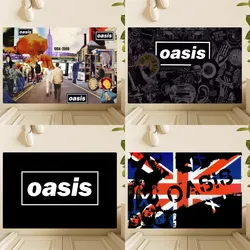 Rock O-Oasis Band Knebworth 1996 Floor Mat Bedroom Kitchen Door Bath House Super Absorbent Foot Non-slip