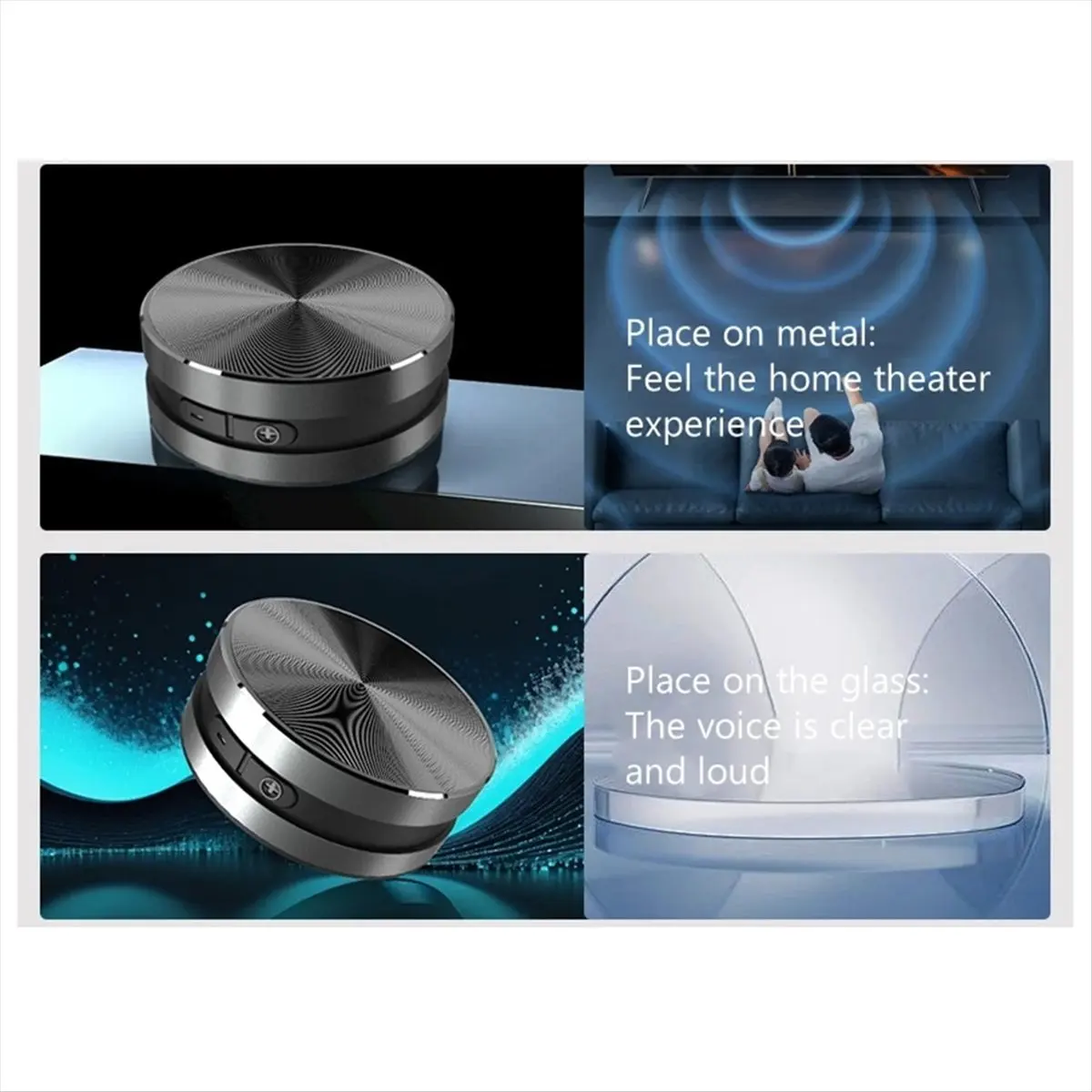T1598C-Wireless Bluetooth Speakers Mini Bone Conduction Speaker Turns Anything to Sound Portable Stereophonic Sound Player HOT