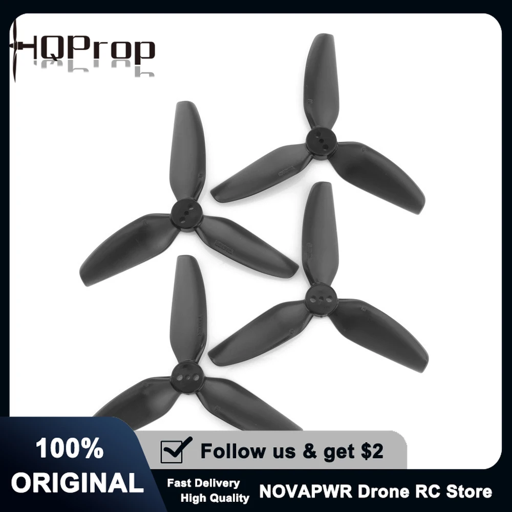 

HQProp T3x3x3-PC 3Inch 3-Blade Polycarbonate Propeller 3-Hole Mount for FPV Drone & Quadcopter