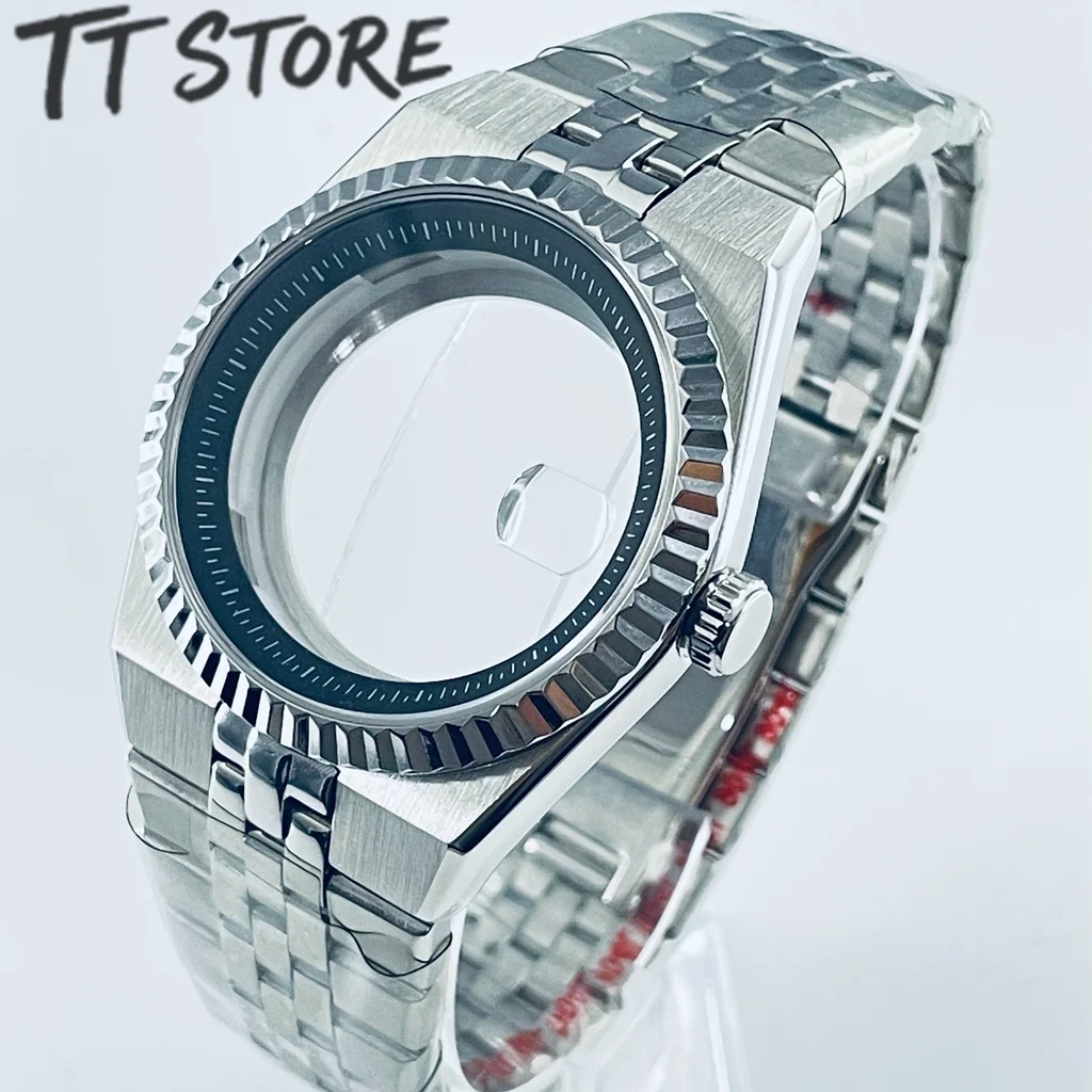 

40mm Sapphire Crystal Watch Case 904L Stainless Steel NH35 Movement Compatible for NH34 NH35 NH36 NH38 4R35 with 28.5mm Dial