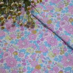 Betsy Floral 100% Cotton 80S Like Liberty Fabric Digital Printing For Sewing Cloth Dresses Skirt Kids Designer Tissus