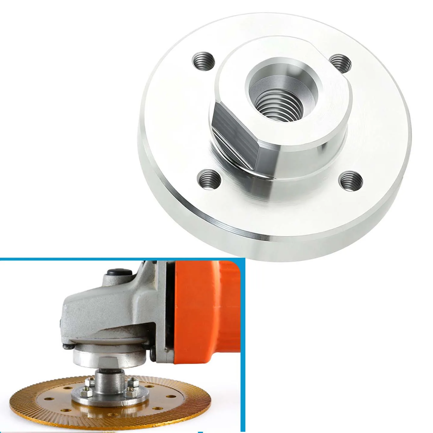 1pc Angle Grinder Flange Tray Cutting Saw Blade Positioning Pressure Plate For 100/125/180 Angle Grinder Saw Blade Cutting Disc