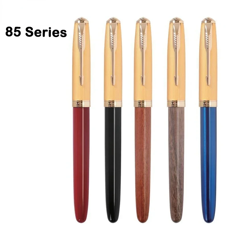 85 Classic Style All Steel/Wood/Plastic Fountain Pen 0.38mm 0.7mm Nib Ink Pens School Office Supplies Students Stationery