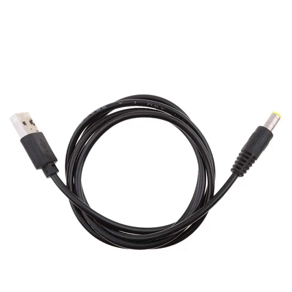 USB to DC Charging Cable 5.5mm X 2.1mm Universal Power Wire for Small Electronics Fast Charge