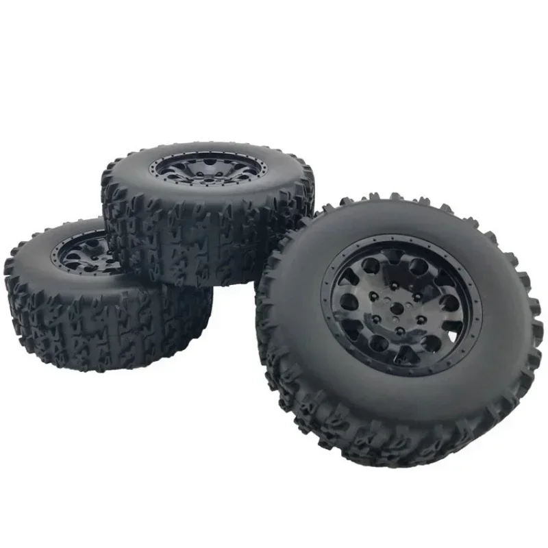 4 stuks 112mm 1/10 Korte Cursus Truck Banden Wiel Met 12mm Hex Voor Slash Arrma Senton HuanQi 727 Vkar 10sc Hpi Rc Auto