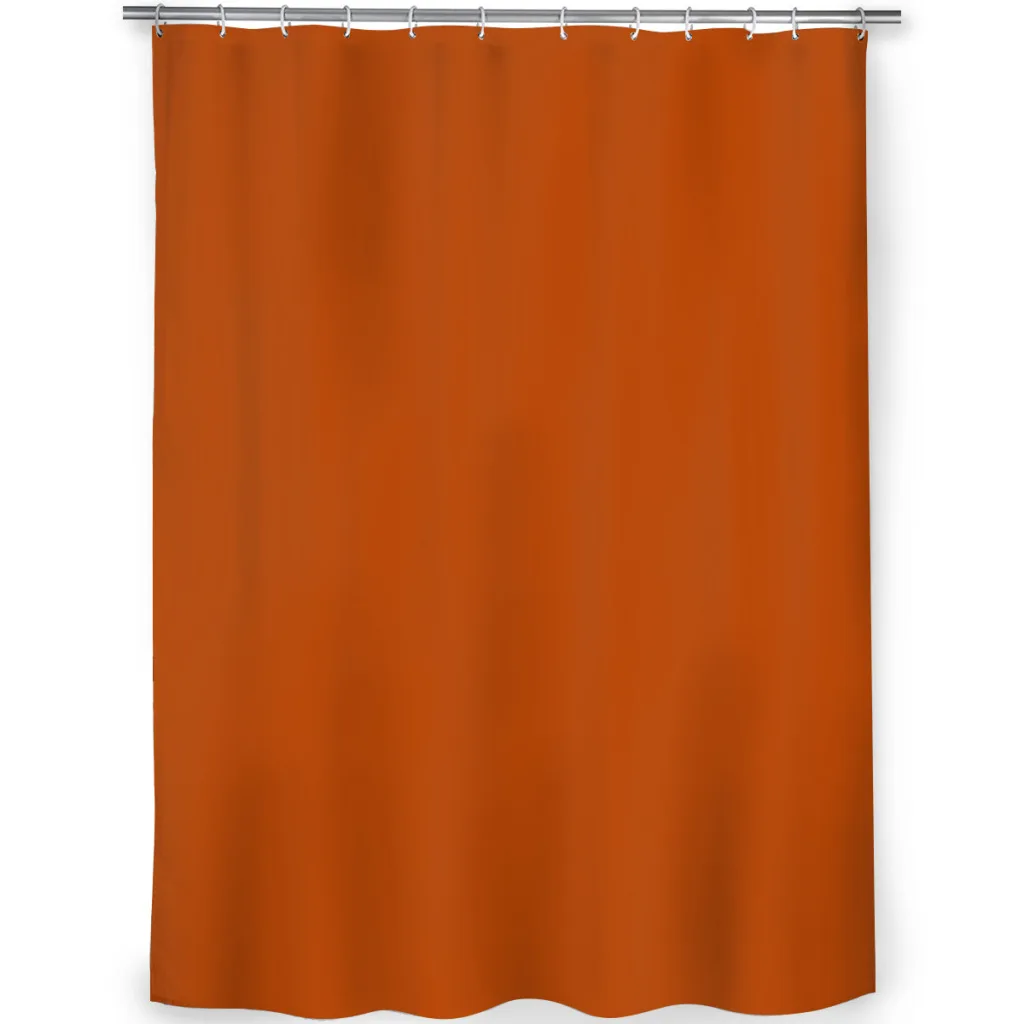 Shower curtain Bathroom  Best Seller Colors of Autumn Terracotta Orange Brown Single Solid Color - Accent Shade - Hue