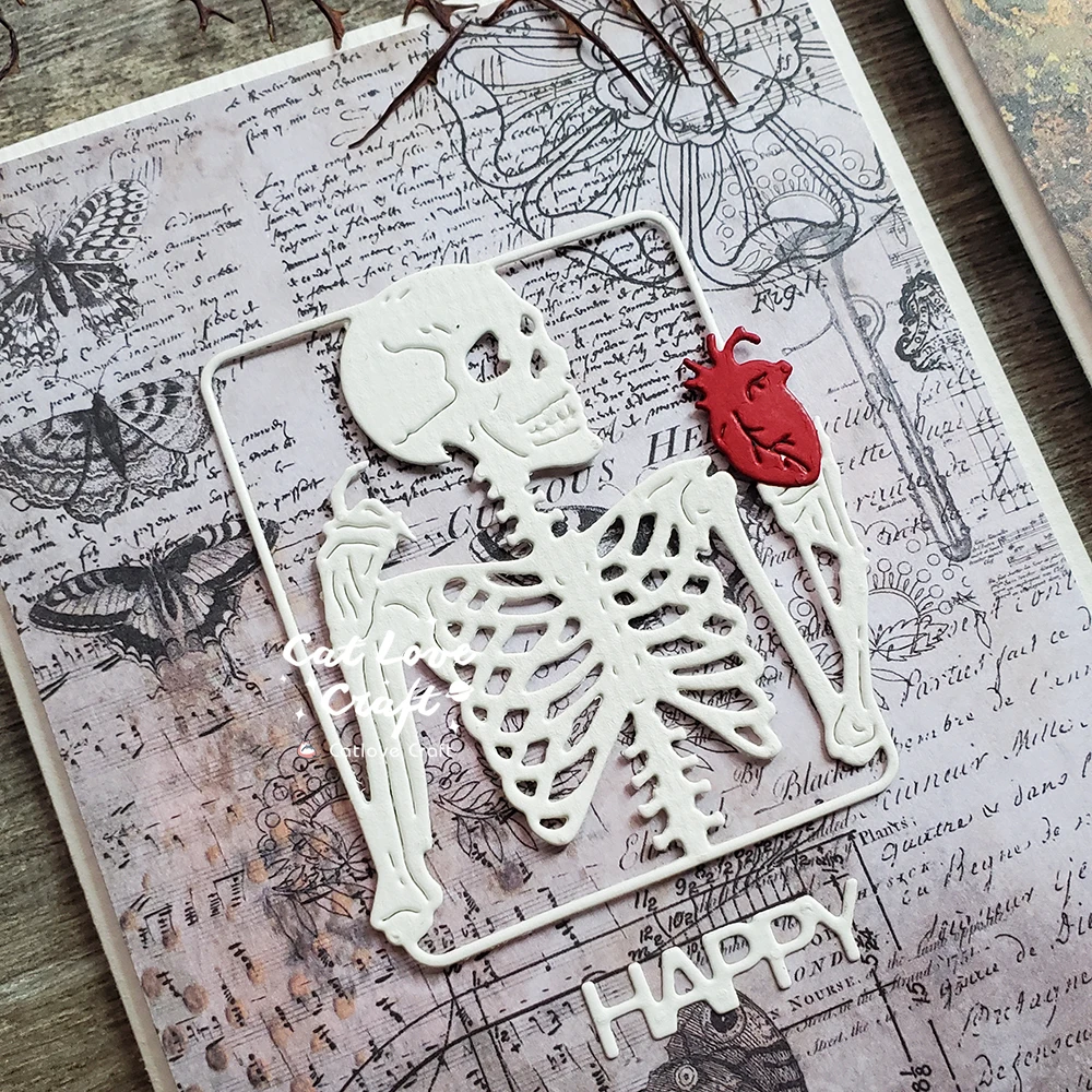 Catlove Skullกรอบฮาโลวีนตัดโลห - Metal Photo Panel บทวิจารณ์และราคา