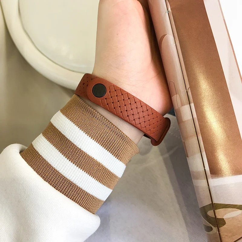 Strap For Xiaomi Mi Band 7 NFC smart Wrist Replacement Miband Sport bracelet Air-hole Correa mi band6 5 4 8 3 Silicone watchband