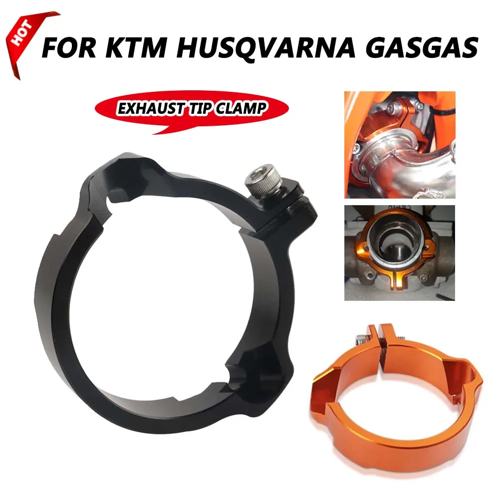 Exhaust Tip Muffler Pipe Clamp With Flanges For KTM Husqvarna EXC XC SX XCW XC-W TE TC TX 250 300 for GasGas EX EC MC 250 2024