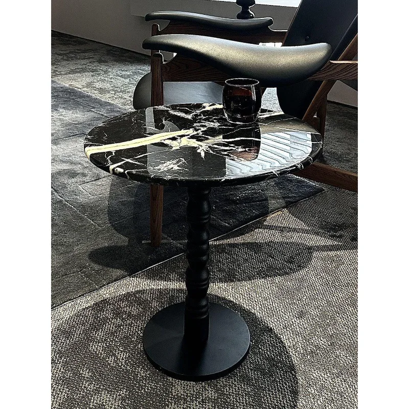 Sofa side few marble bedside table living room office small round table small side few creative coffee table mini light luxury