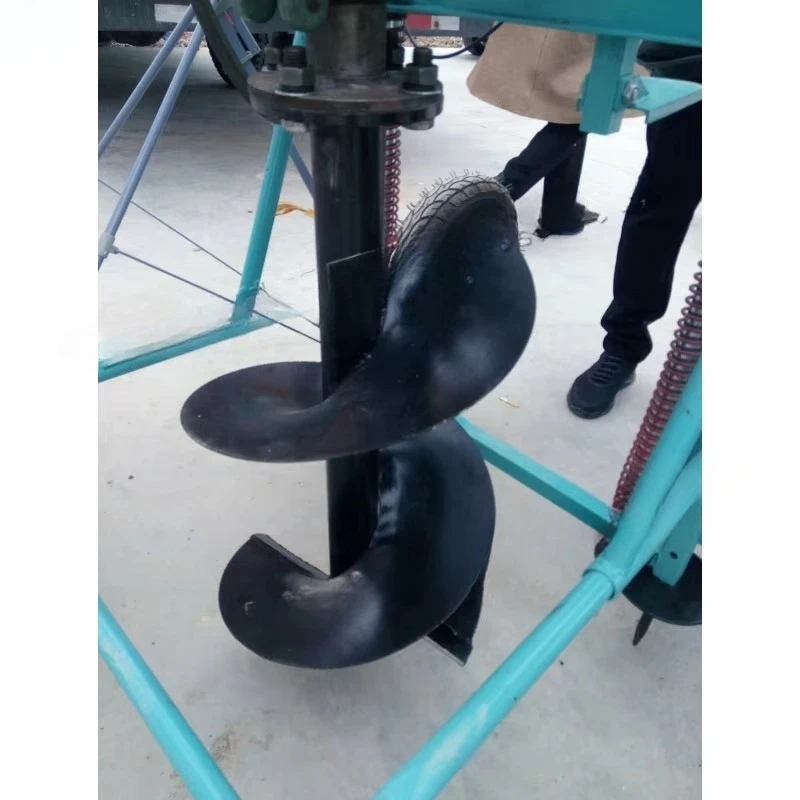 Greenhouse pole planting tree digger planting machine