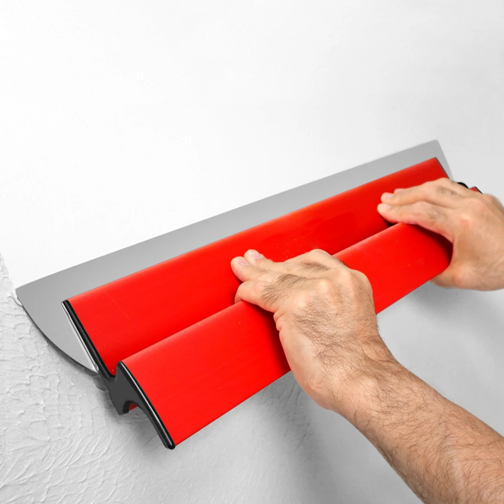 

40cm Drywall Smoothing Tool Stainless Drywall Smoothing Tool Steel Taping Tools Plastering Wallboard Cement Trowel Handle