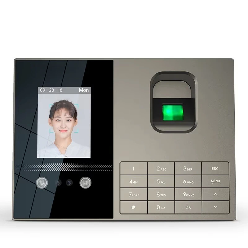 Biometric Attendance System with Fingerprint & Face Recognition Wifi Time Recording Software Pointer Device