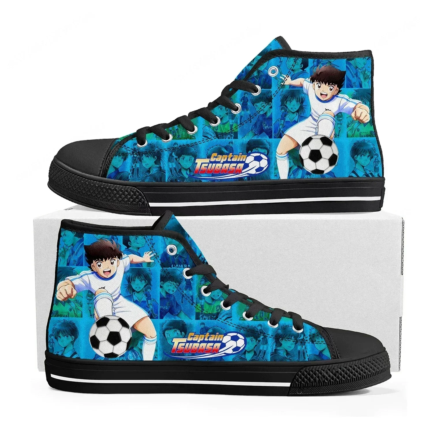 

Captain Tsubasa Ozora Tsubasa High Top Sneakers Mens Womens Teenager High Quality Canvas Sneaker Anime Casual Custom Made Shoes
