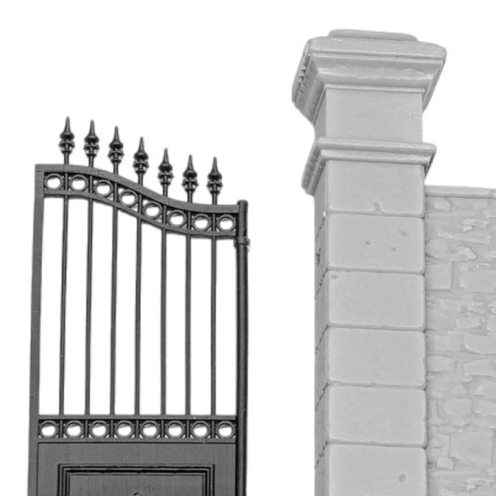 

Base with Gate & Wall Model Diorama 1:35 Model Scene Gate Building for Kids Hobby Enthusiasts