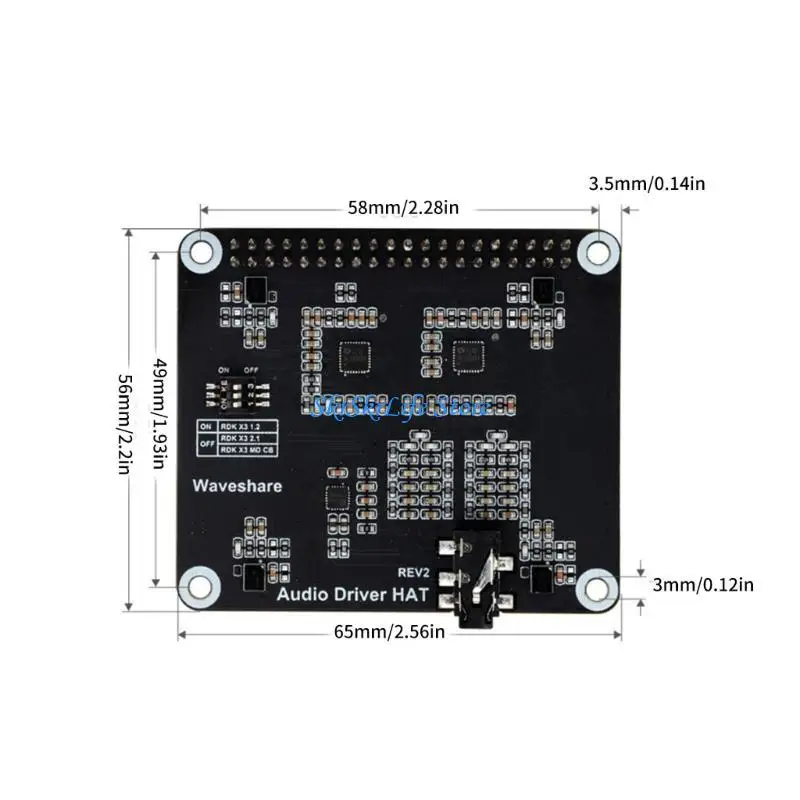 E65E Professional 40pin ES7210 Placa motorista 4 Módulo amplificador canais Módulo Mini Digital Amplificador Placa com