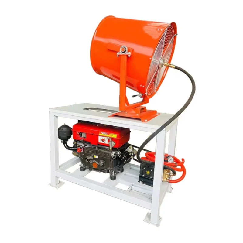 

Unpowered construction site fog cannon machine, dust-proof and dehumidification vehicle sprayer