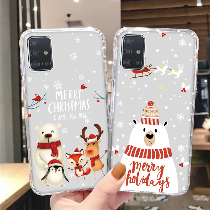 

Christmas Case For Samsung Galaxy S24 S23 S22 Ultra S21 Plus S20 FE Case A55 A54 A53 A52 A52S 5G A33 A34 A35 A13 A14 A12 A31 A82