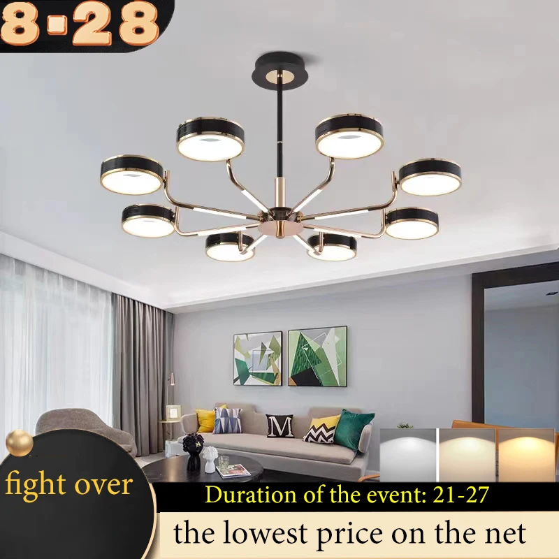 

Scandinavian living room ceiling chandelier bedroom ceiling light restaurant chandelier hotel villa indoor lamps and lanterns