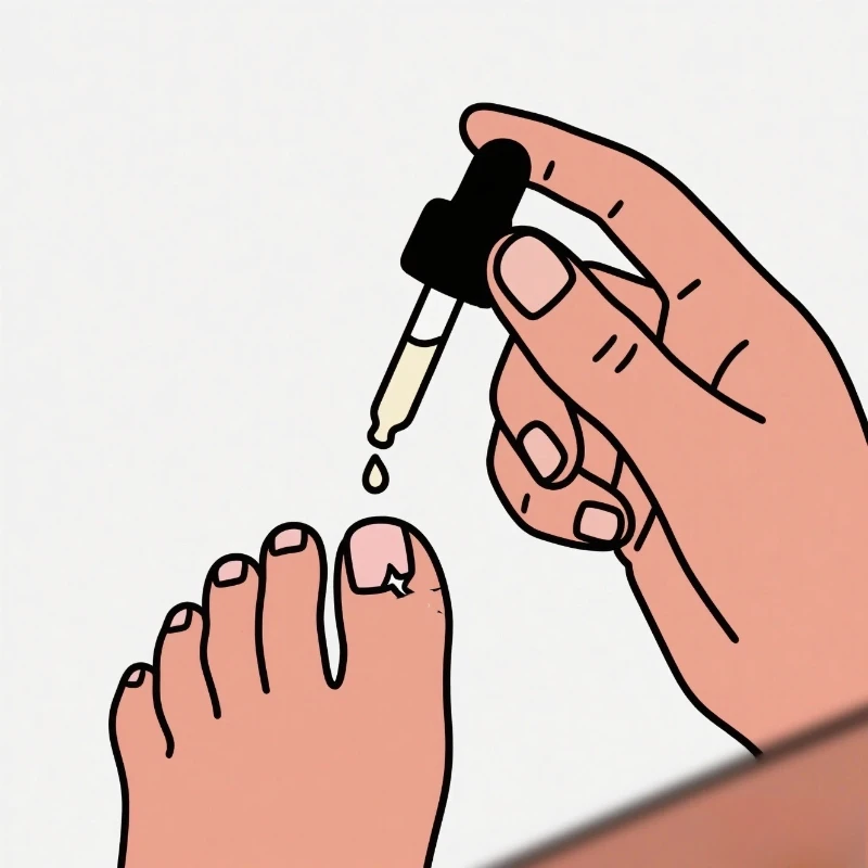 足の爪爪真菌治療修復爪デバイス足の爪治療足の爪真菌エッセンシャルオイル爪真菌症ケア