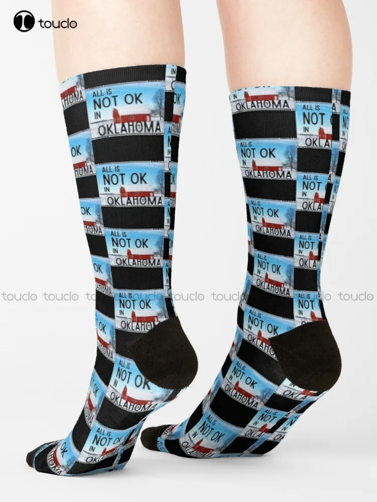 All Is Not Ok In Oklahoma' Only Murders In The Building Socks Ankle Socks For Women Funny Art Streetwear Colorful Cartoon Socks