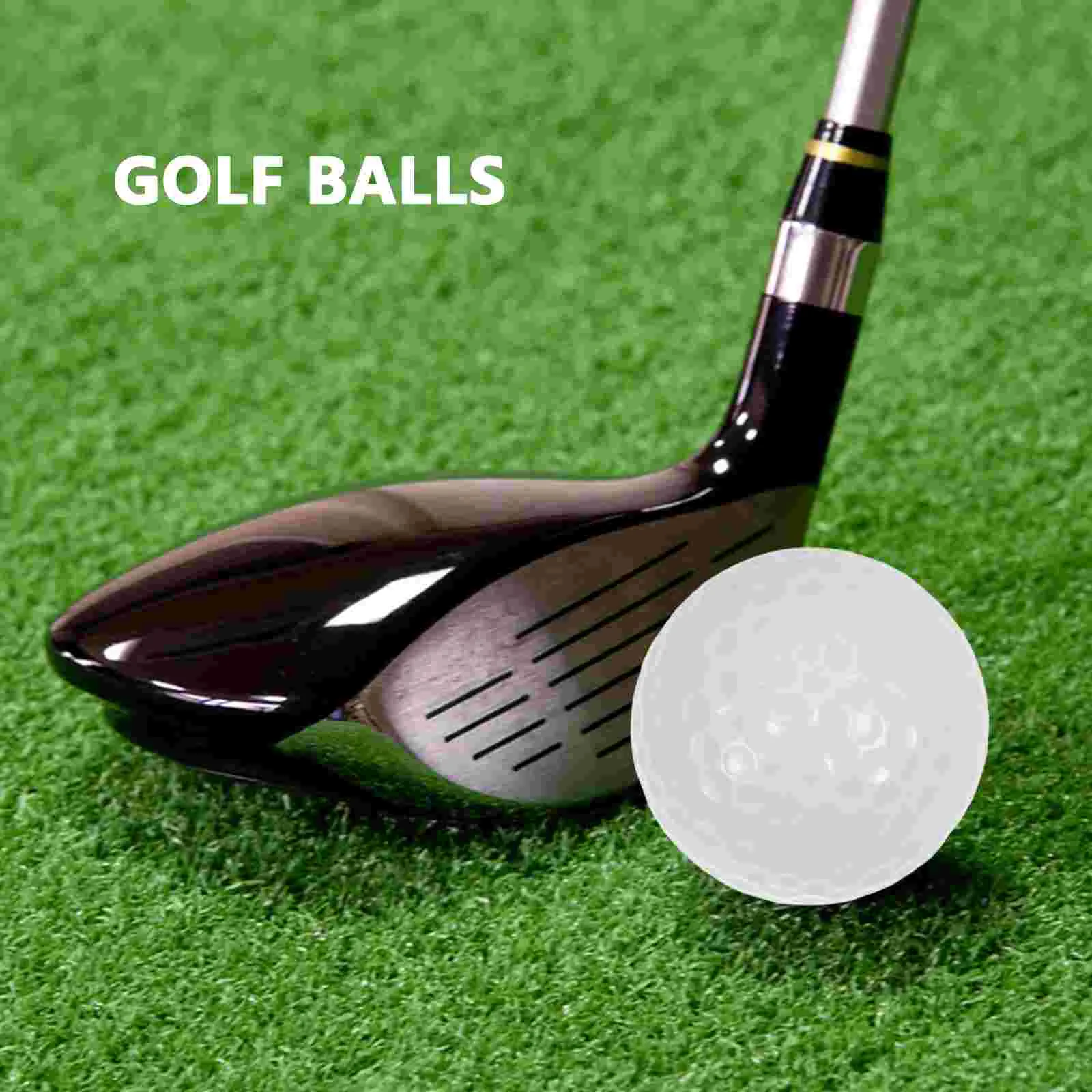 10 Pcs Golf Practice Ball Outdoor Balls Supplies White Training Accessory Sports Accessories Double Layer