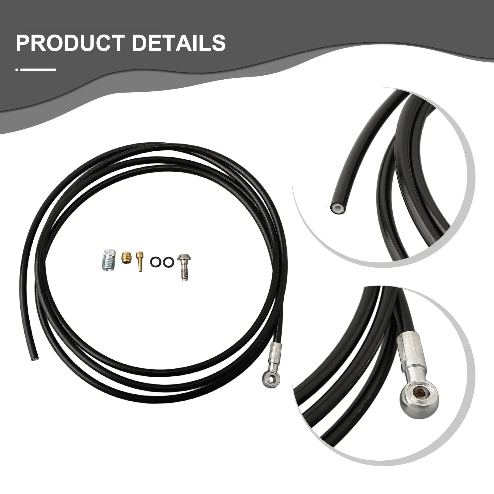 Kit Brakes Brake Brake Hose Sturdy Disc Olive Pressed Banjo Fitting Hose Hydraulic Disc Long-lasting Replacement