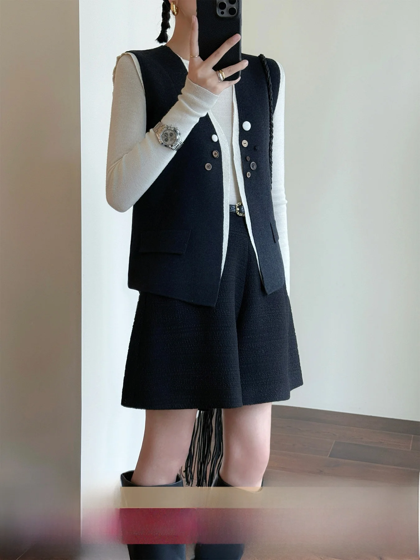 

Tasyavan Thiened, четырехслойная строчка, цвет Blo V-Ne Berkeley Sle, женский жилет, удобная шерстяная застежка на одной пуговице