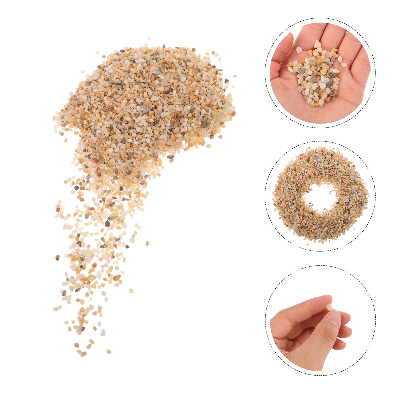 1 حقيبة 500 جرام حوض السمك الصغير الحصى الحجارة-رمل خزان الأسماك-صخور الحصى المناظر الطبيعية لخزان الأسماك أحواض السمك ديكورات المناظر الطبيعية