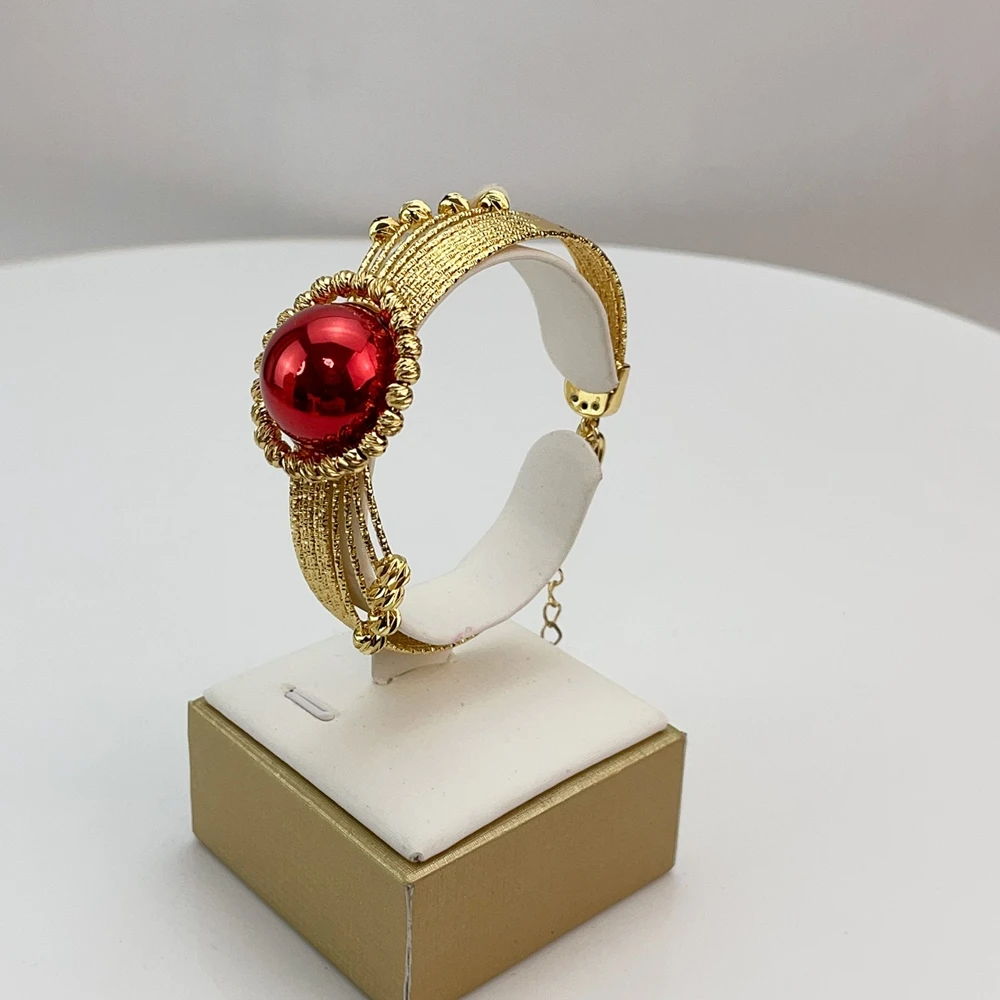 EMMA موضة دبي مطلية بالذهب الخرز القلائد أقراط خواتم مجموعات المجوهرات الجميلة للنساء هدايا مجوهرات حفلات الزفاف FHK21396