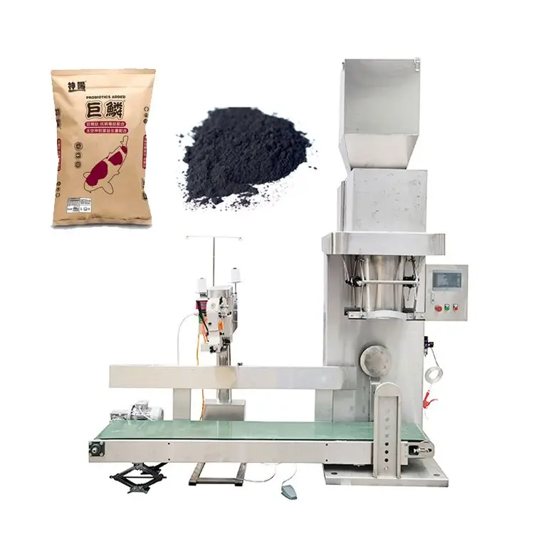 20kg 25kg bagging machine bag animal feed wood pellets automatic packing machine 20 kg bags packer