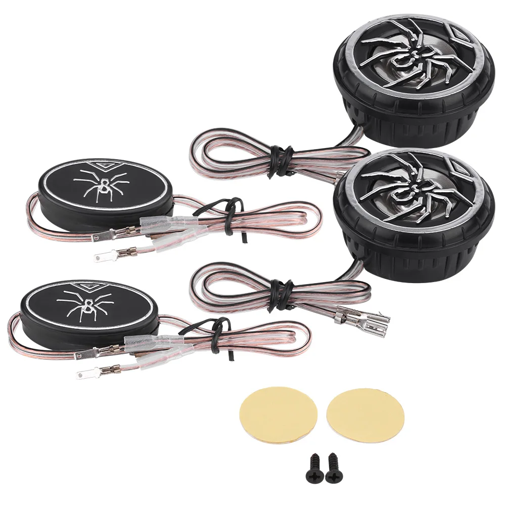 2 pçs criativo auto carro aranha padrão super potência alto-falante de áudio tweeter alto-falante super potência