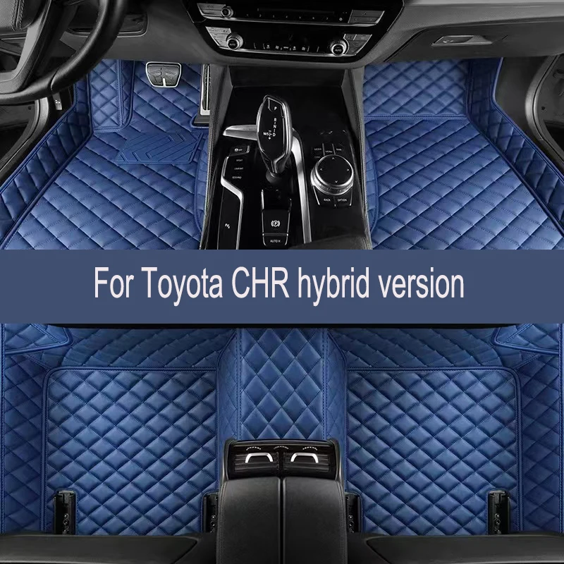 Custom Car Floor Mats For Toyota CHR hybrid version 2021-2023 Auto Carpets Foot Coche Accessorie