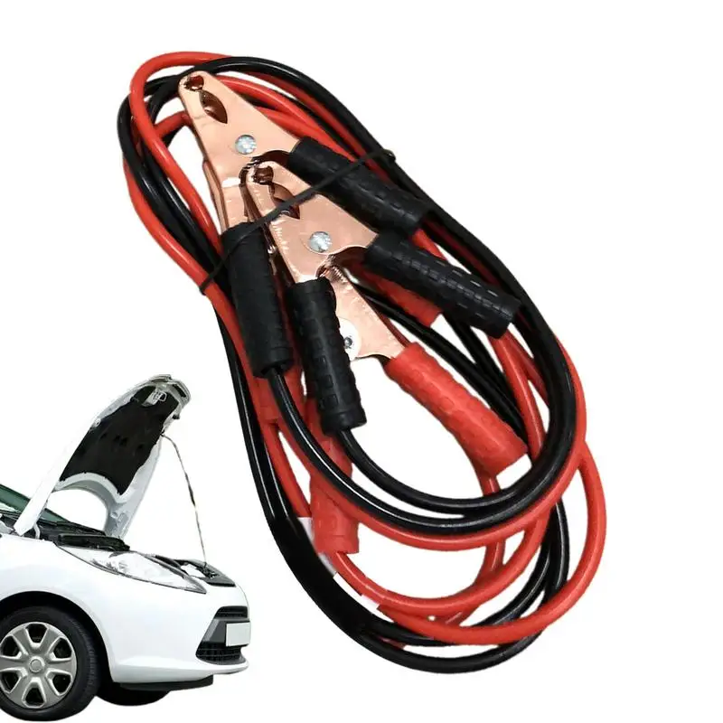 1.5m 500A Car Battery Jump Cable Boosters Cable Line Emer​gency Jump Starters Leads Van Trunks SUV Double-Ended with Clamps Clip