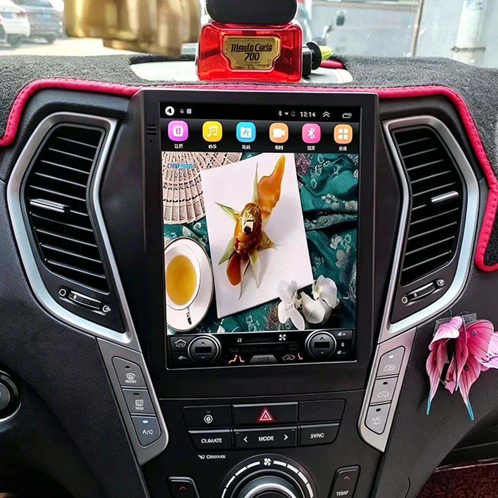 Android16 9.7\'\' Car Radio For Hyundai Santafe 2013-2017 IX45 2013-2017 Android auto Multimedia Player Carplay Auto 5G Navigation
