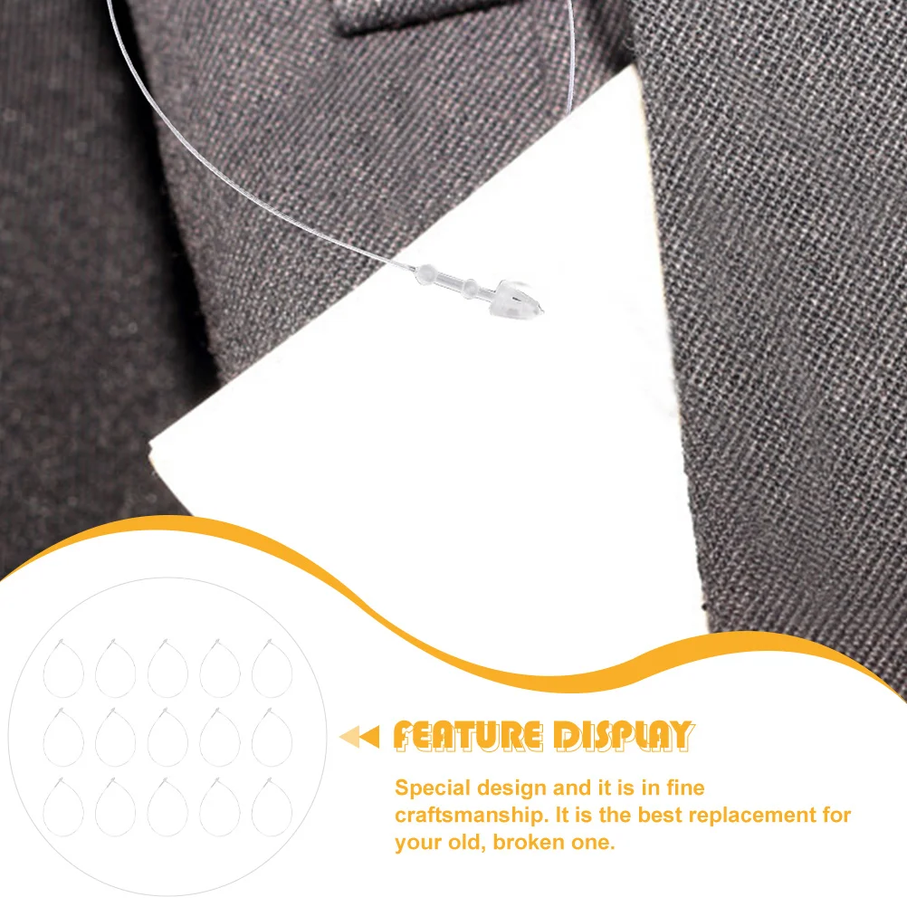 

5000Pcs Price Tag Fasteners 5 Inch Hanging Rope Clothes Label Tag Tie Secure Fasteners Cord Clasp Labels Hanging Rope