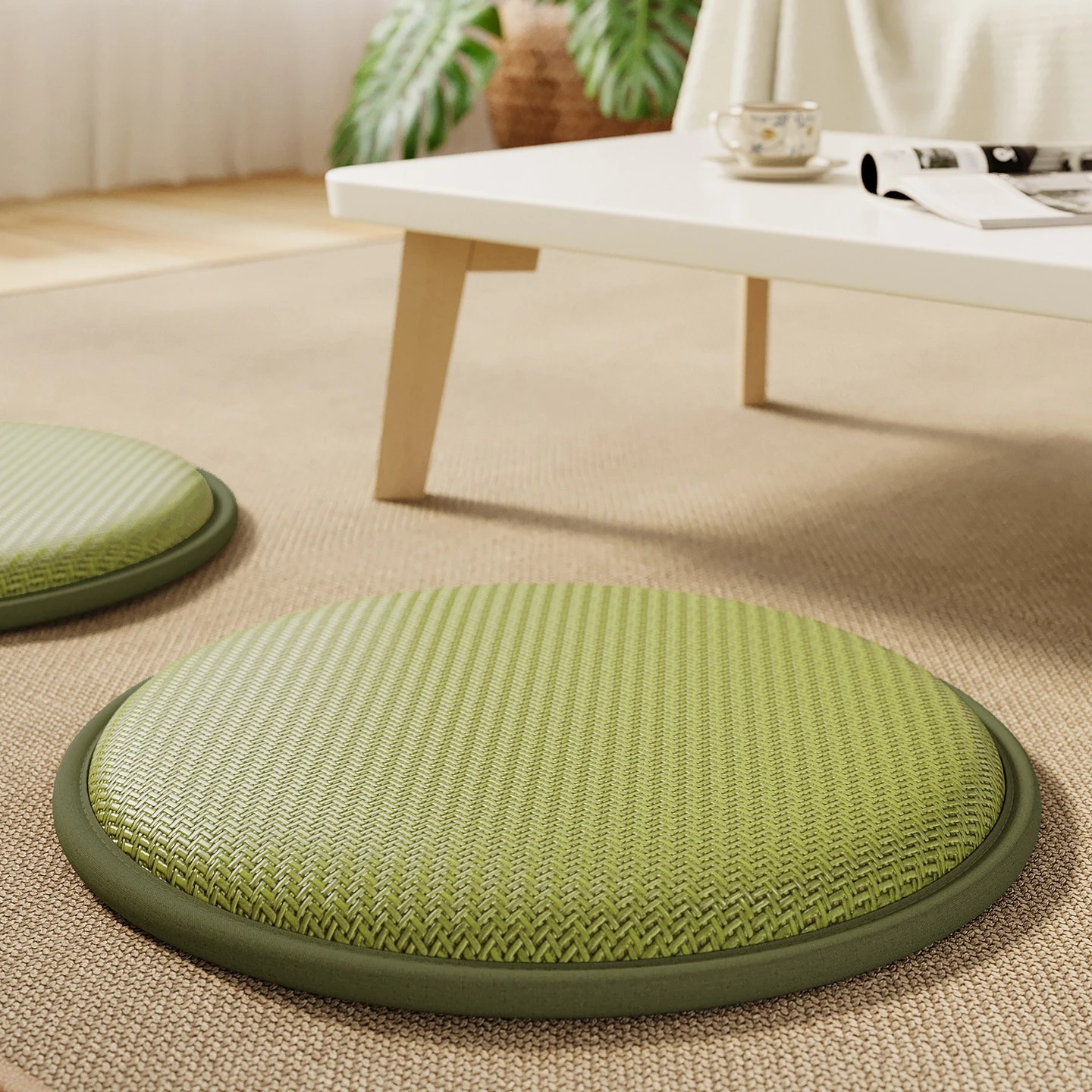 Meditation Cushion Zafu - Neues Premium Robustes Sommer-Bodenkissen für Tatami,