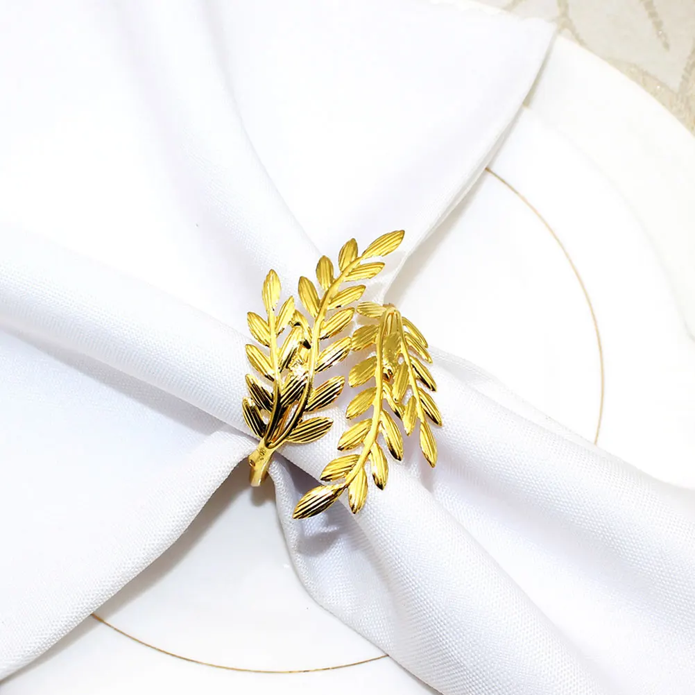 

Harvest Decorative Alloy Tablecloth Party Decorations Dinner Alloy Napkin Rings Party Thanksgiving Halloween