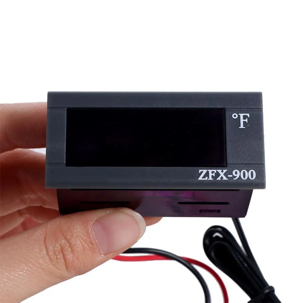 Medidor de temperatura integrado inteligente, Panel de visualización de temperatura Digital de 220V con Sensor, Panel LED, controlador de temperatura