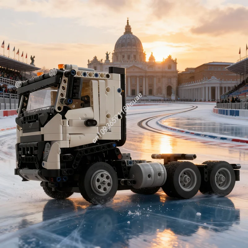 

877pcs MOC Technical Volvoeed Truck RC Model Building Blocks Construction Christmas Gifts Toys DIY Creative Education Idea