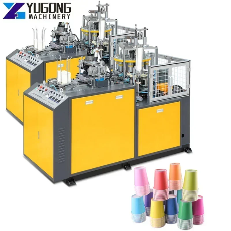 YG Disposable Coffee Paper Cup Making Machine CE Approval Paper Product Shaping Processing Line for Kvot Jordan